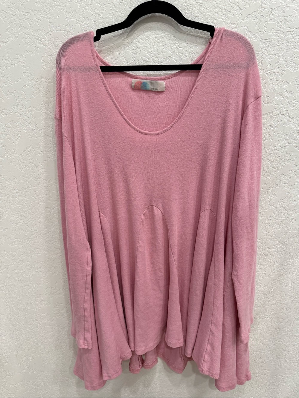 Free People Dusty Pink Long-Sleeve Swing Tunic